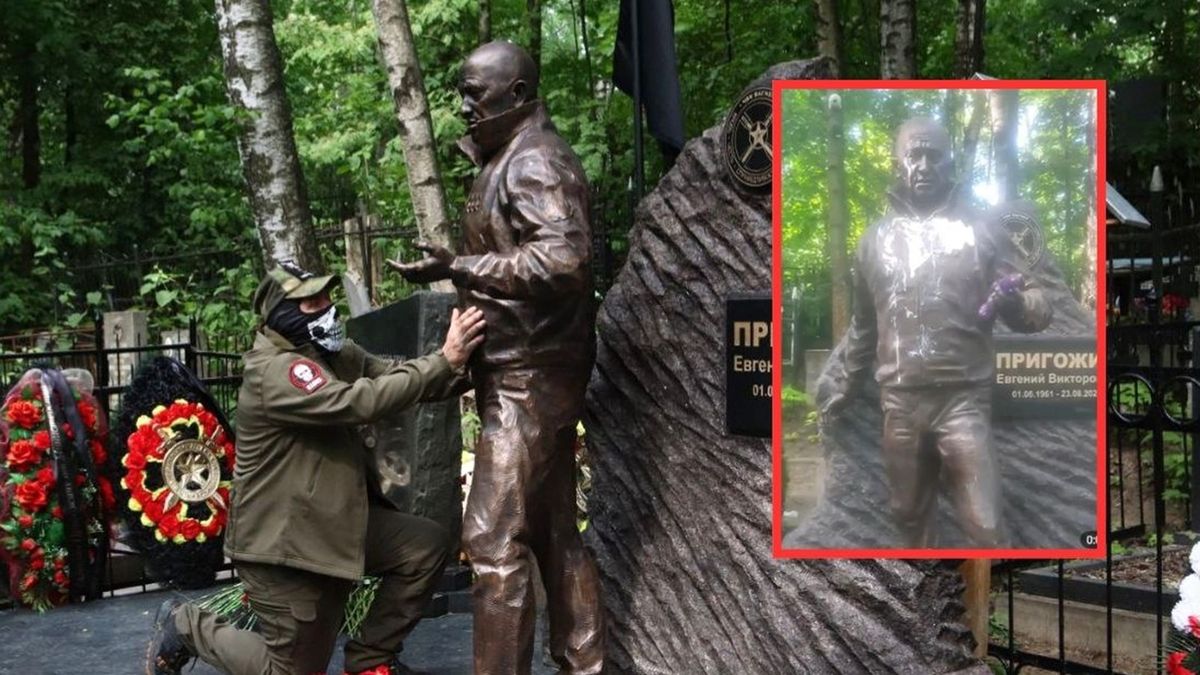 Pominik Prigożyna zdewastowany