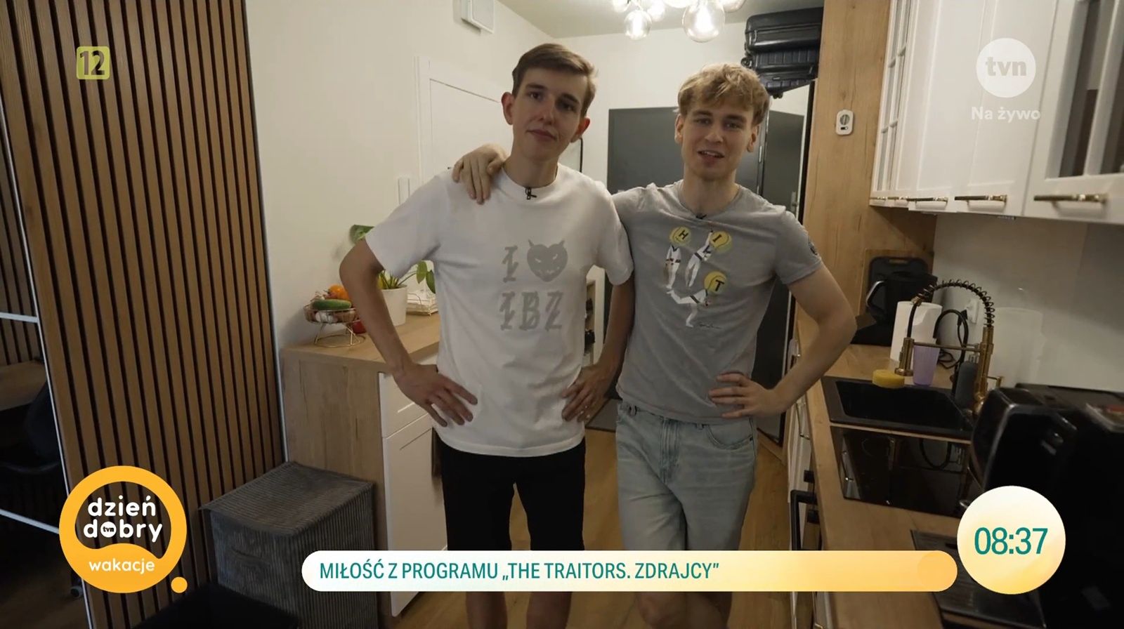 Dawid Drej i Maciej Łobos w programie "Dzień Dobry TVN"