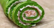 Rolada szpinakowa z serkiem i łososiem. Doskonała przekąska na każdą okazję