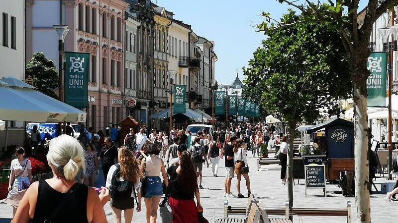 deptak krakowskie przedmieście lublin ludzie