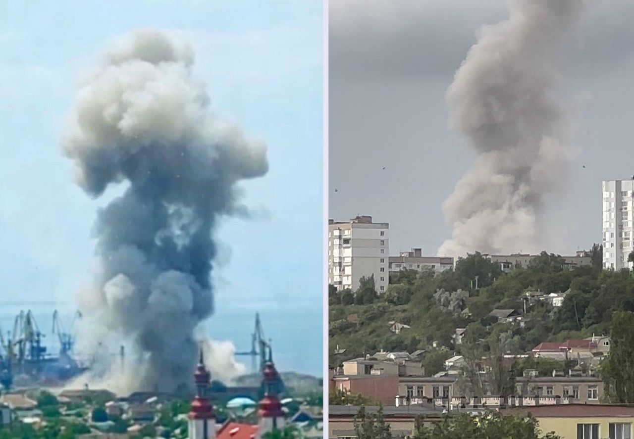 Atak na port w Berdiańsku. Paniczna ucieczka statków