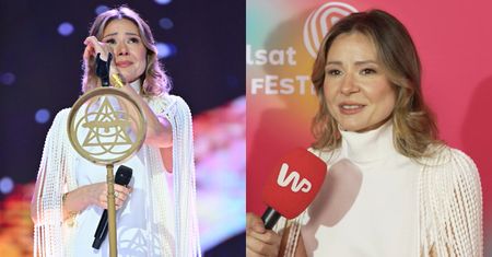 Anna Karwan zalała się łzami na scenie w Sopocie: "Pomyślałam o mamie"