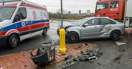 Wypadek na skrzyżowaniu
