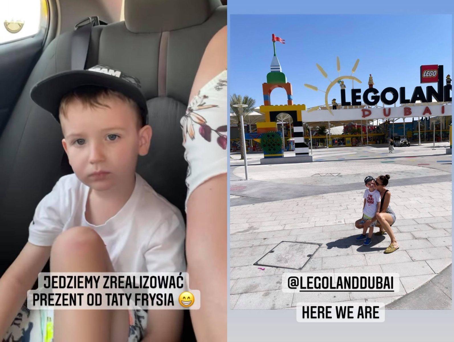 Marcela Leszczak w Legolandzie z Frysiem