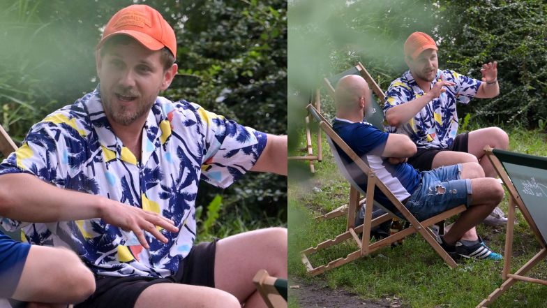 Antek Królikowski na mieście ze znajomymi i Izabelą