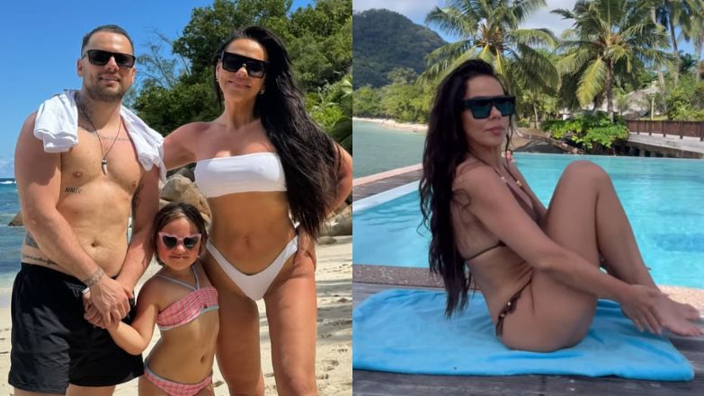 Wakacyjna Sylwia Bomba ćwiczy brzuch