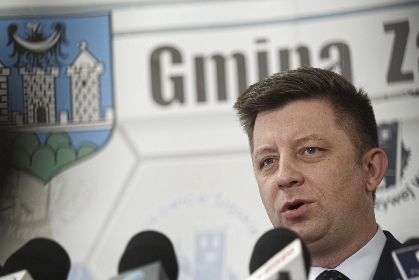 Micha� DworczykEuro-Park, konferencja prasowa, KPRM, park przemys�owy, polityk polityka, pose�, sala konferencyjna, szef, szef kancelarii, urz�d miasta