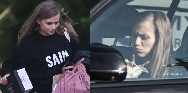 Agnieszka Kaczorowska przed treningiem do "TzG" zajada się w samochodzie kebabem