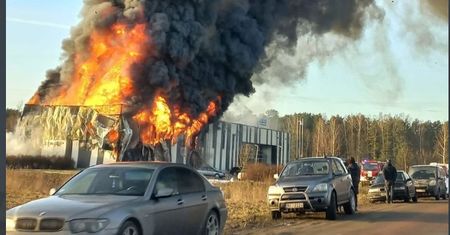 Pożar amerykańskiej fabryki dronów na Łotwie