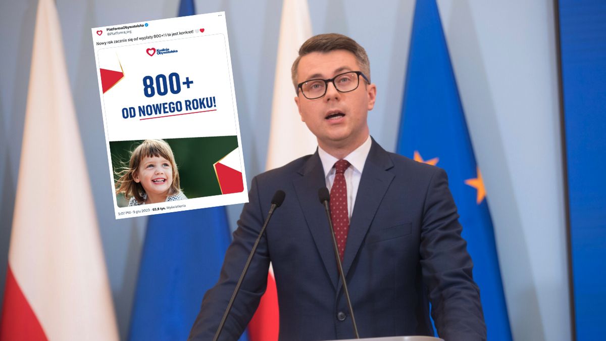 Piotr Müller odniósł się do wpisu Platformy Obywatelskiej na temat 800 plus