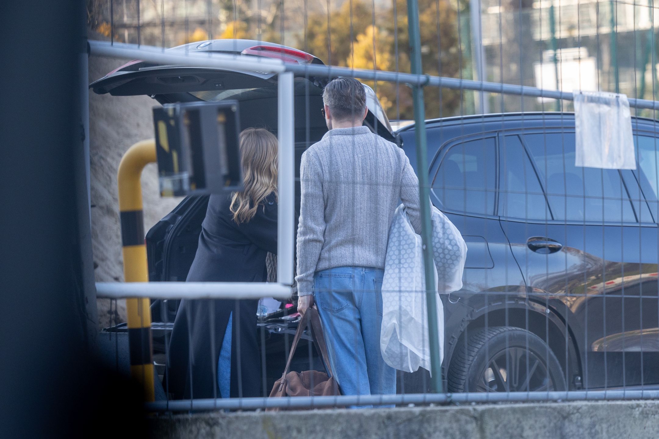 Agnieszka Kaczorowska i Marcin Rogaczewicz wracają z próby 