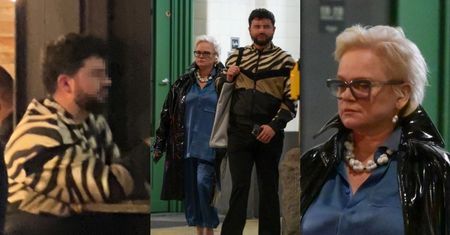 Odziana w PIŻAMĘ Katarzyna Figura baluje z tajemniczym brunetem w stołecznej knajpie do 3 w nocy (ZDJĘCIA)