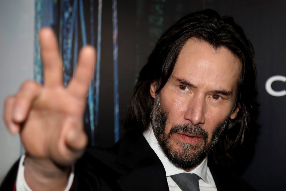 Keanu Reeves na premierze nowego "Matriksa"