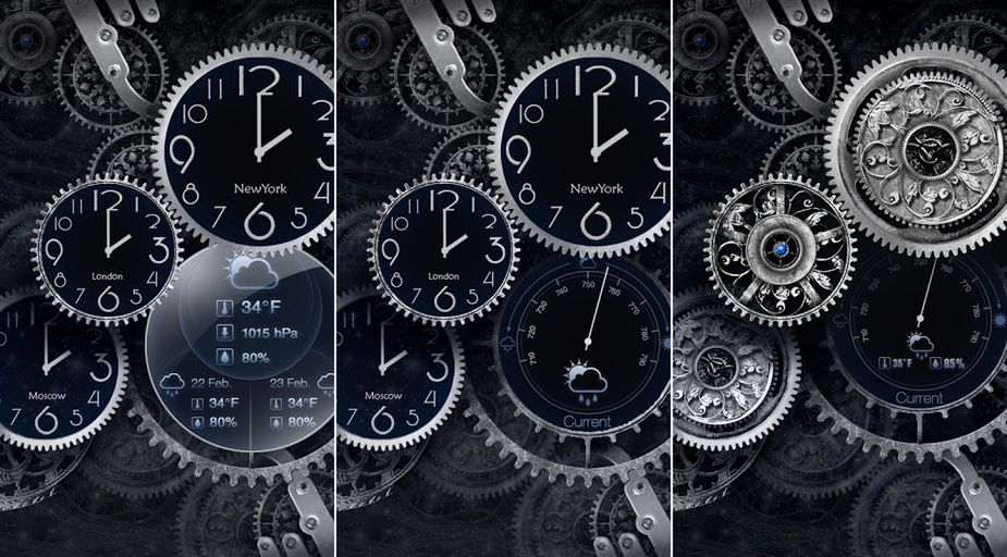 Black Clock Live Wallpaper