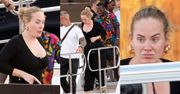 Adele w niezobowiązującej stylizacji i BEZ MAKIJAŻU opuszcza luksusowy jacht na Sardynii w towarzystwie ukochanego (ZDJĘCIA)