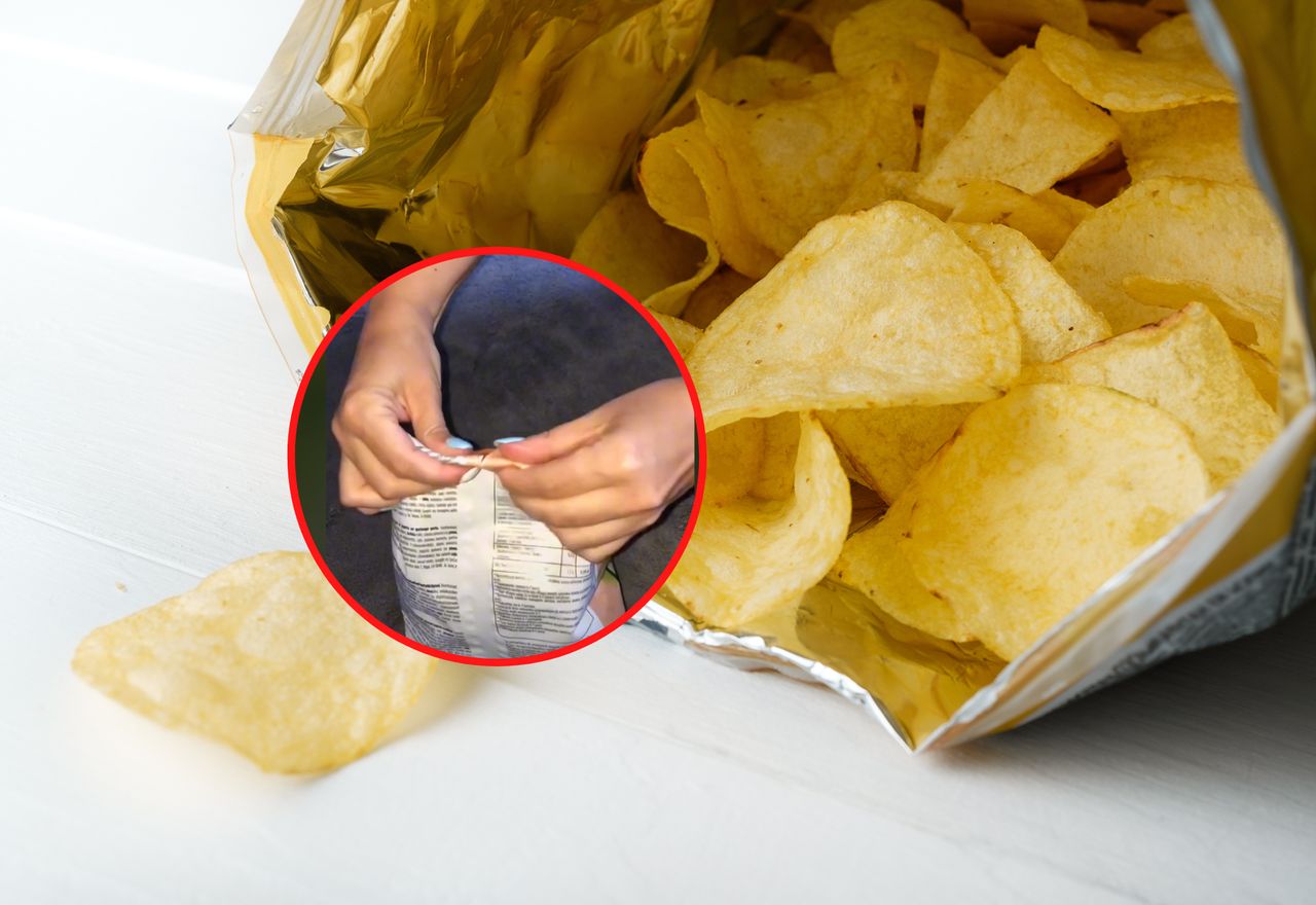 Jak sprytnie zamknąć paczkę chipsów? Dzięki temu prostemu trikowi pozostaną chrupiące