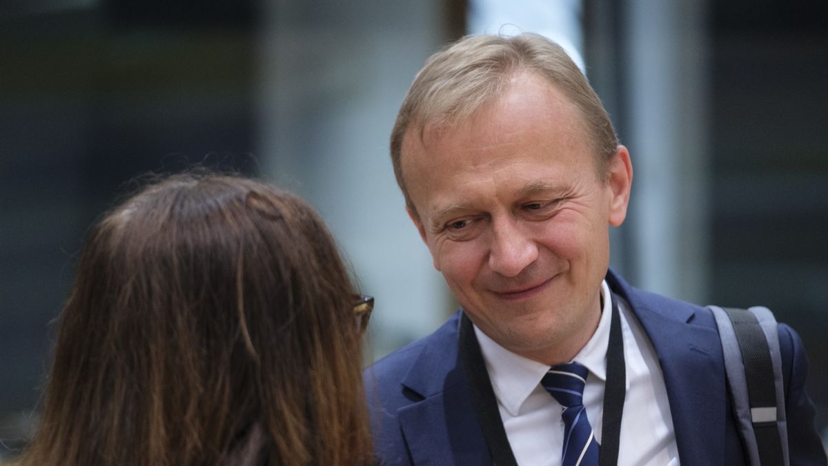 BRUSSELS, BELGIUM - JULY 16: Acting Permanent Representative of Poland to the EU Piotr Serafin attends an EU EcoFin Ministers Council in the Europa building on July 16, 2024 in Brussels, Belgium. Today, the Hungarian presidency will present its priorities and work programme in the field of economic and financial affairs. The Council will discuss the existence of an excessive deficit in seven member states: Belgium, France, Italy, Hungary, Malta, Poland and Slovakia. It will also discuss the fact that Romania, which is under an excessive deficit procedure since 2020, has not taken effective action to remedy this situation. The European Commission and the European Central Bank will present convergence reports followed by an exchange of views by ministers. The Convergence Reports examine whether member states outside the euro area satisfy the necessary conditions to adopt the single currency. (Photo by Thierry Monasse/Getty Images)