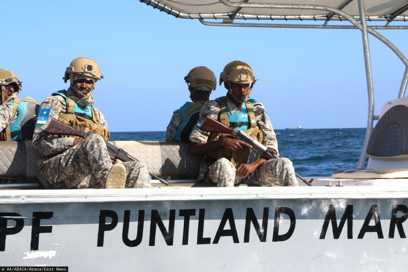 Temporary
PUNTLAND, SOMALIA - JANUARY 29: Puntland Maritime Police Forces (PMPF) are patrolling against the recently increasing pirate attacks off the coast in Puntland, Somalia on January 29, 2024. Abuukar Mohamed Muhidin / Anadolu
AA/ABACA