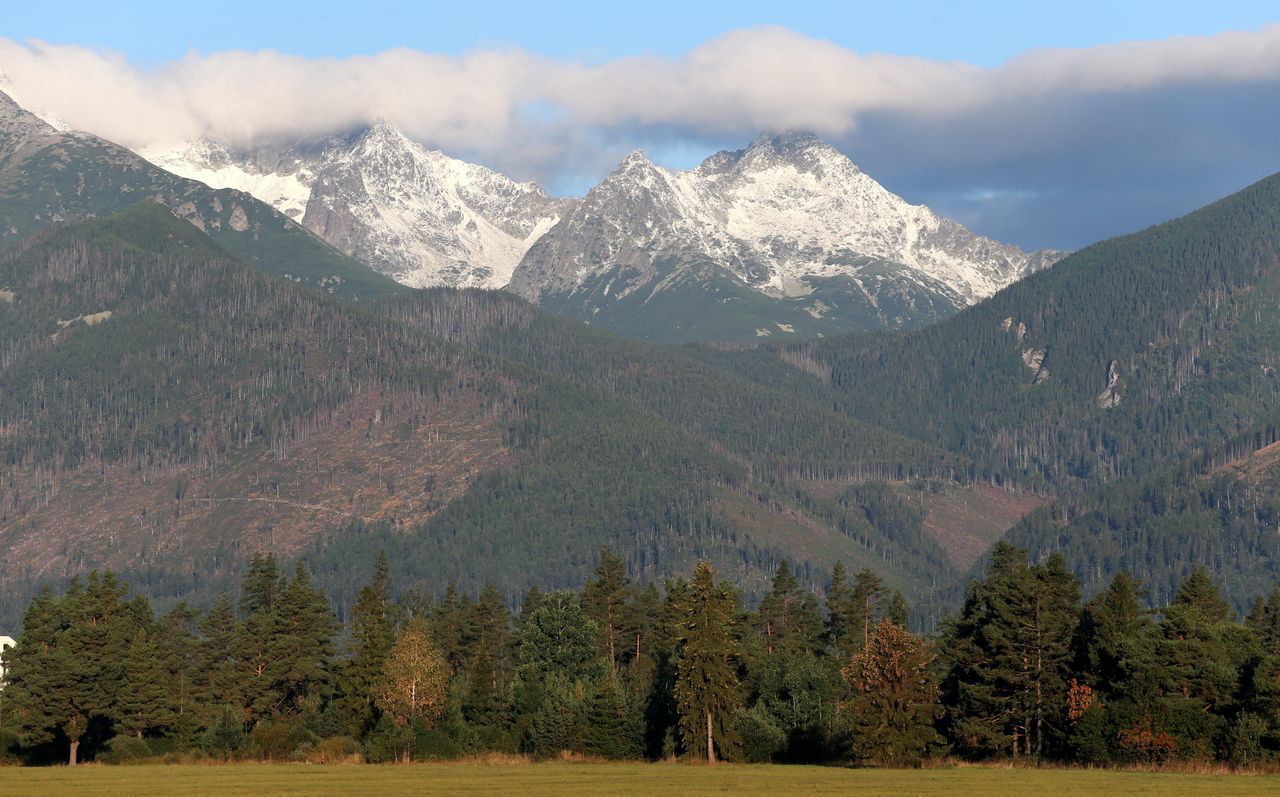 Widok na słowackie Tatry