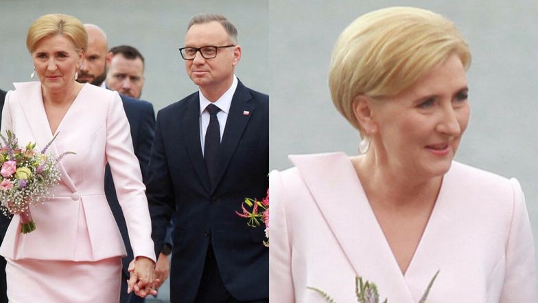 Agata Duda podczas wizyty w Pradze