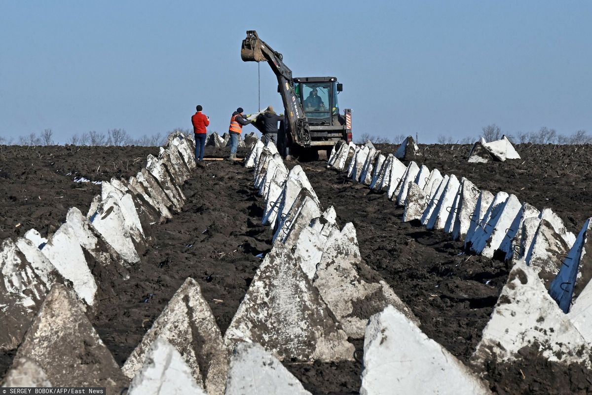 wojna w Ukrainie, rosja, kijów, fortyfikacje Jest komunikat z Kijowa. Budowa dobiega końca