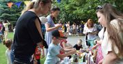 Na pikniku rodzinnym w Przedszkolu nr 1 w Skierniewicach bawią się i pomagają