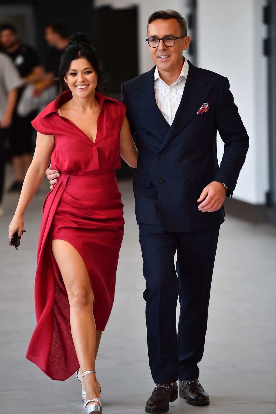 Katarzyna Cichopek i Maciej Kurzajewski na konferencji ramówkowej Polsatu