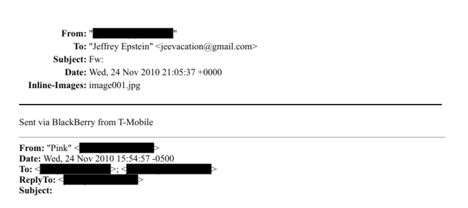 Ujawniony e-mail z 24 listopada 2010 roku