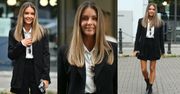 Małgorzata Rozenek "na galowo" pozuje po wyjściu z "Dzień Dobry TVN" (ZDJĘCIA)
