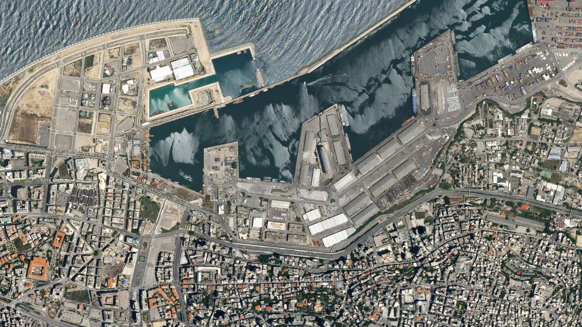 Zdjęcia satelitarne sprzed eksplozji