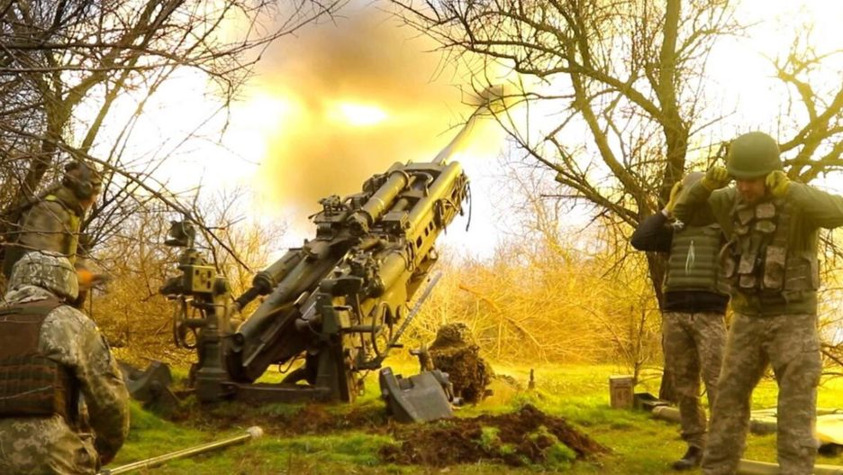 Ukraińcy z haubicą M777