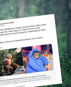 Po noworodku pełzały robaki. Szokujące odkrycie w lesie w Tajlandii