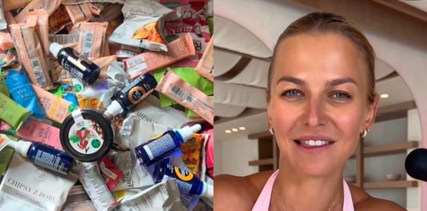 Anna Lewandowska prezentuje, co przytargała ze sobą do Chicago: chipsy z bobu, batoniki "by Ann", białeczko... (FOTO)