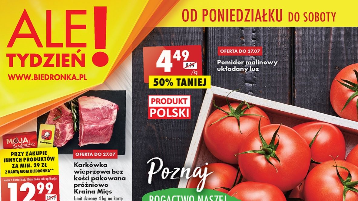 Biedronka gazetka od poniedziałku 25 lipca [25.07 22]