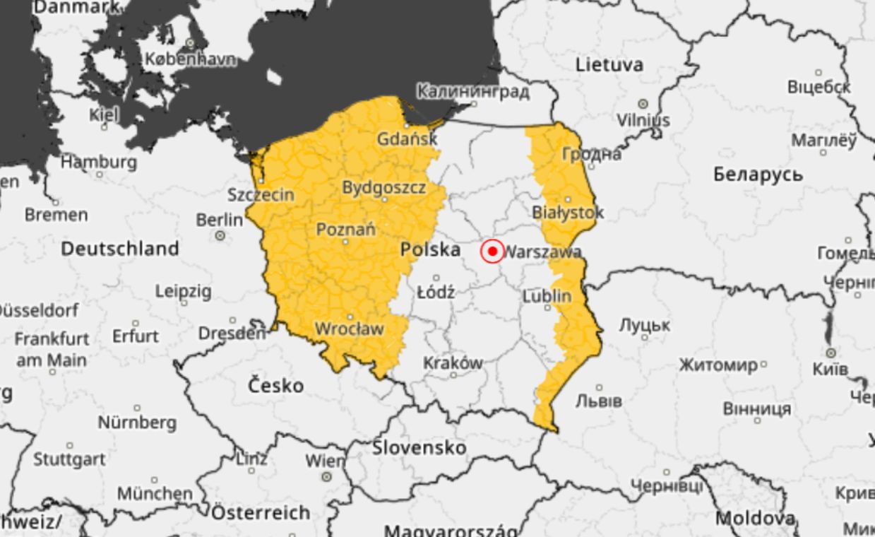 Burze i opady w wielu regionach Polski. Mokry koniec tygodnia
