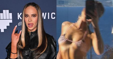 Odziana w skąpe bikini Blanka wygina się przed szybą podczas egzotycznych wakacji (FOTO)