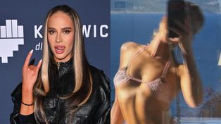 Odziana w skąpe bikini Blanka wygina się przed szybą podczas egzotycznych wakacji (FOTO)