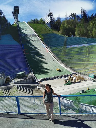 The ski jump turned out to be an interesting place not only for winter sports enthusiasts.