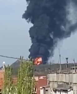 Płonie skład ropy w Makiejewce. Szef DRL: ostrzelała nas ukraińska armia