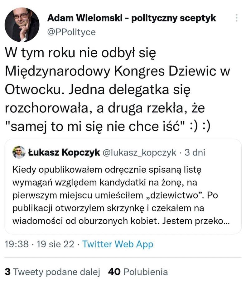Profesor Wielomski o dziewicach