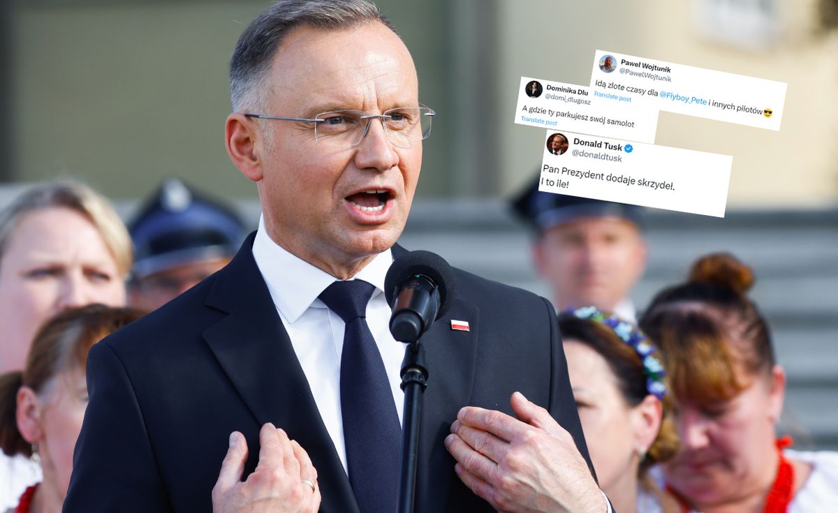 Prezydent Andrzej Duda podczas spotkania z mieszkańcami Konina