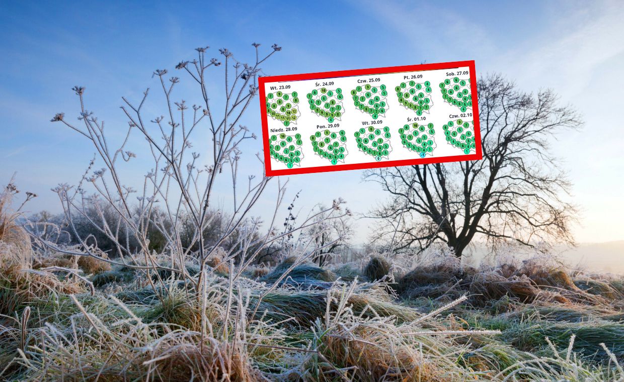 Sunie arktyczne powietrze. Zaczynają się przygruntowe przymrozki