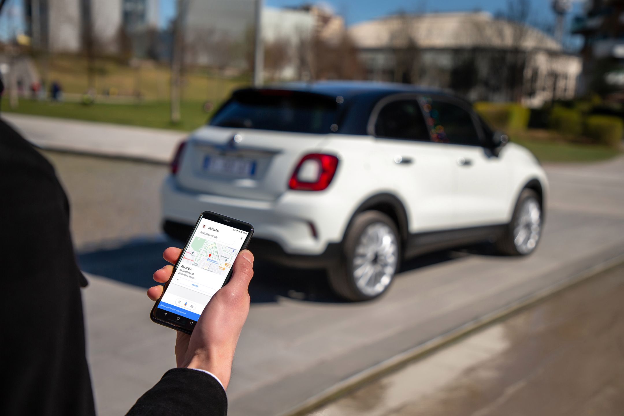 Fiat 500 Hey Google