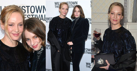 Spocona Uma Thurman bawi się z 20-letnią córką w Nowym Jorku