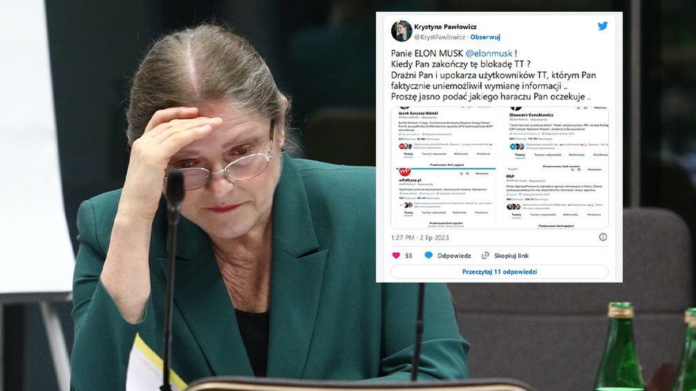 Pawłowicz zdenerwowała się na Elona Muska