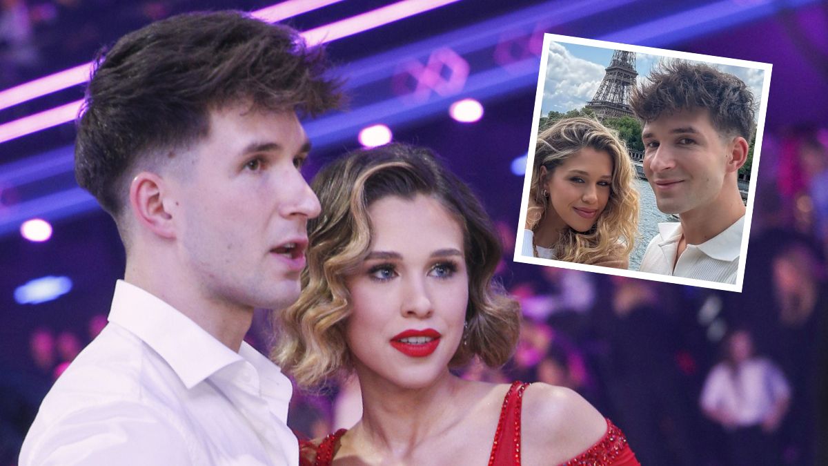 Maria Jeleniewska z partnerem na turnieju Rolanda Garrosa