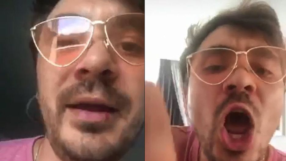 Daniel Martyniuk podczas jednego ze swoich internetowych recitali 