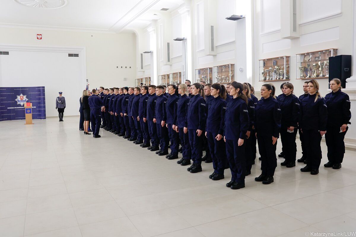 ślubowanie nowych policjantów lublin styczeń 2023