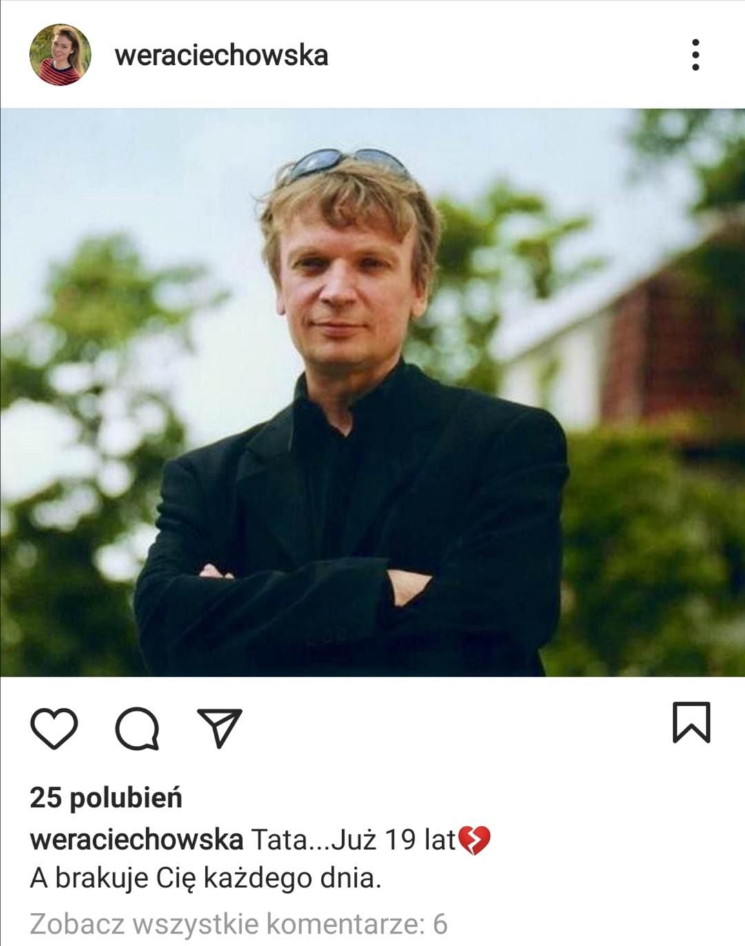 screen z konta Weroniki Ciechowskiej