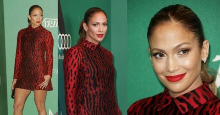 Jennifer Lopez odsłania nogi w seksownej mini! (ZDJĘCIA)